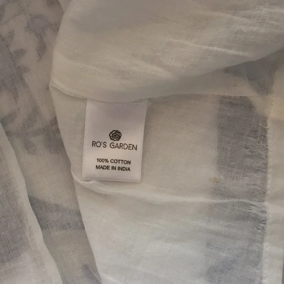 NWT Ro’s Garden Tiffany Rene blue block print mini dress - Picture 14 of 15